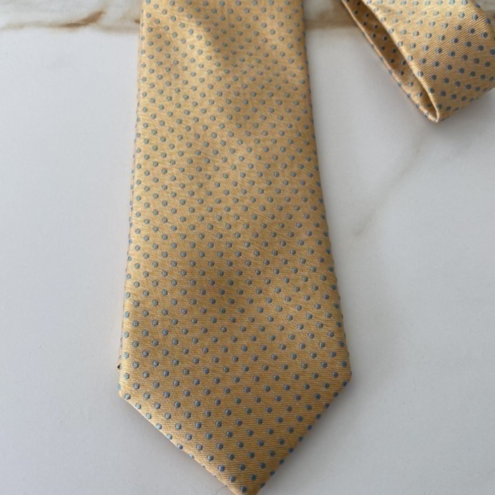 Black Brown Tie 100% Silk - Picture 2 of 4